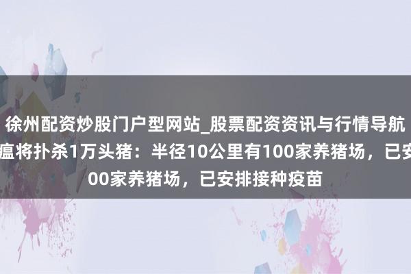 徐州配资炒股门户型网站_股票配资资讯与行情导航 日本发生猪瘟将扑杀1万头猪：半径10公里有100家养猪场，已安排接种疫苗