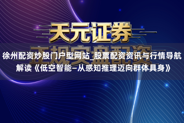 徐州配资炒股门户型网站_股票配资资讯与行情导航 解读《低空智能—从感知推理迈向群体具身》