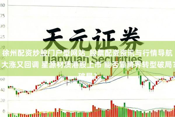 徐州配资炒股门户型网站_股票配资资讯与行情导航 大涨又回调 星源材质港股上市 能否靠跨界转型破局？